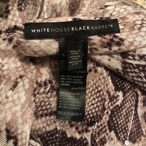 WHBM Snake-print Oblong Scarf